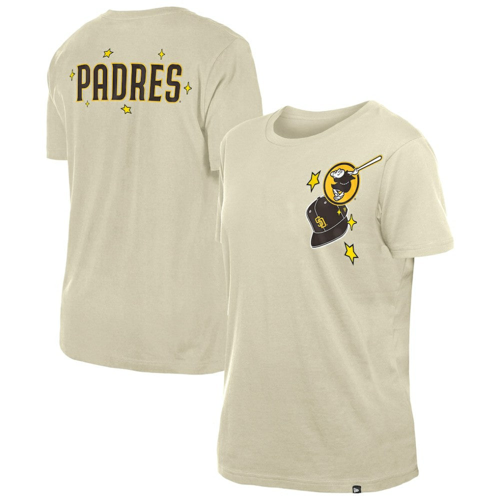 San Diego Padres New Era Women's Stars & Cap T-Shirt - MLB T-shirts