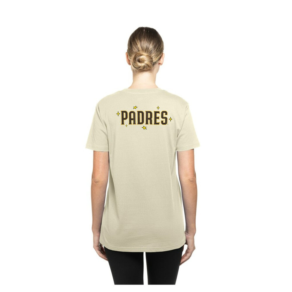 San Diego Padres New Era Women's Stars & Cap T-Shirt - MLB T-shirts