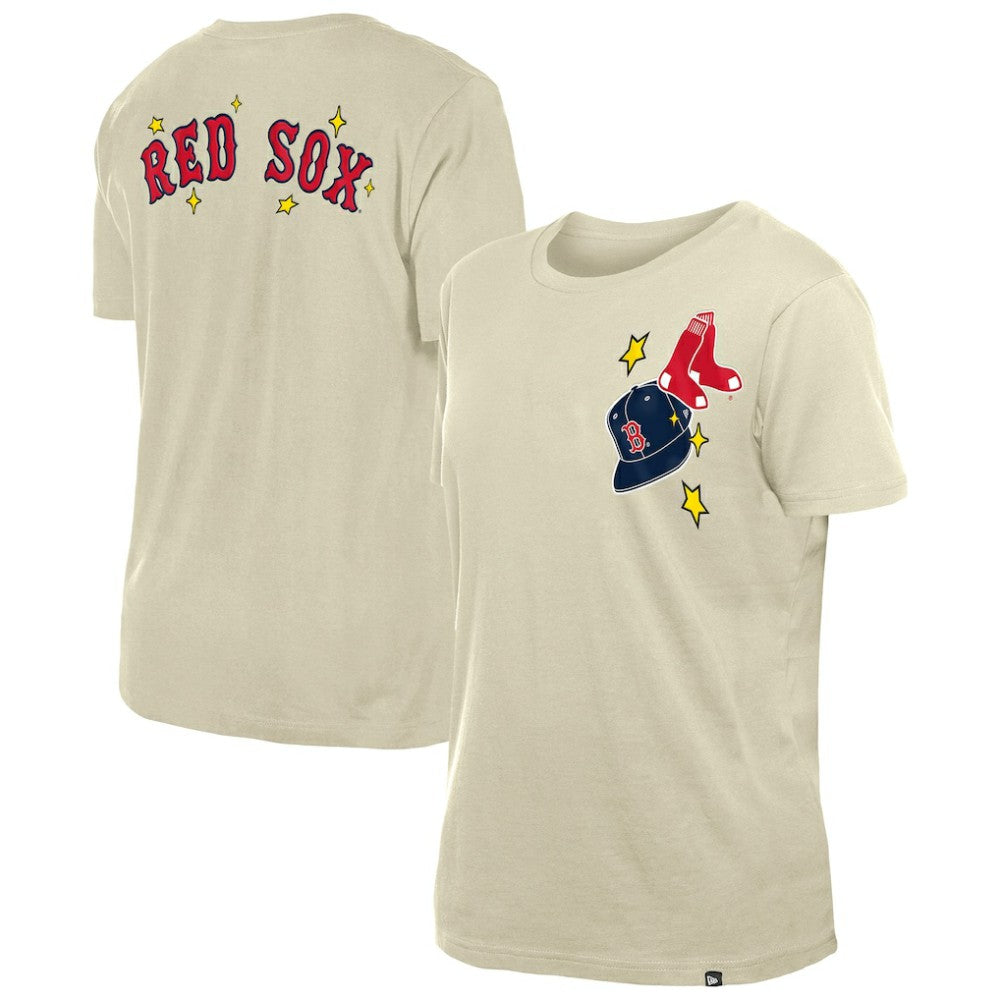 Boston Red Sox New Era Women's Stars & Cap T-Shirt - MLB T-shirts
