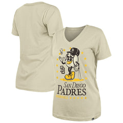 San Diego Padres New Era Women's Little Miss 2 V-Neck T-Shirt - MLB T-shirts