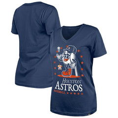 Houston Astros New Era Women's Little Miss 2 V-Neck T-Shirt - MLB T-shirts
