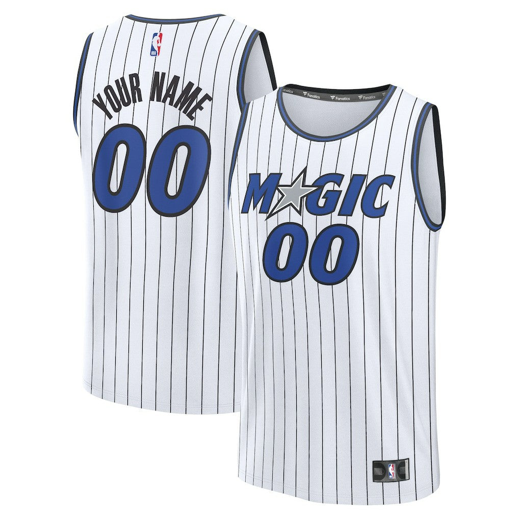 White Orlando Magic Fast Break Replica Custom Jersey | NBA