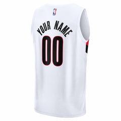 White Portland Trail Blazers Fast Break Replica Custom Jersey | NBA