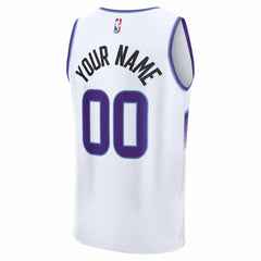 White Utah Jazz Fast Break Replica Custom Jersey | NBA