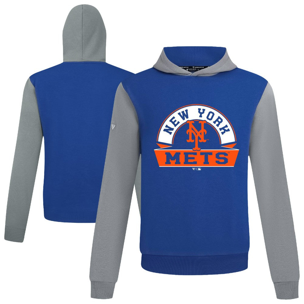 New York Mets Levelwear Throwback Ultimate Banner Arch Hoodie - MLB Hoodies