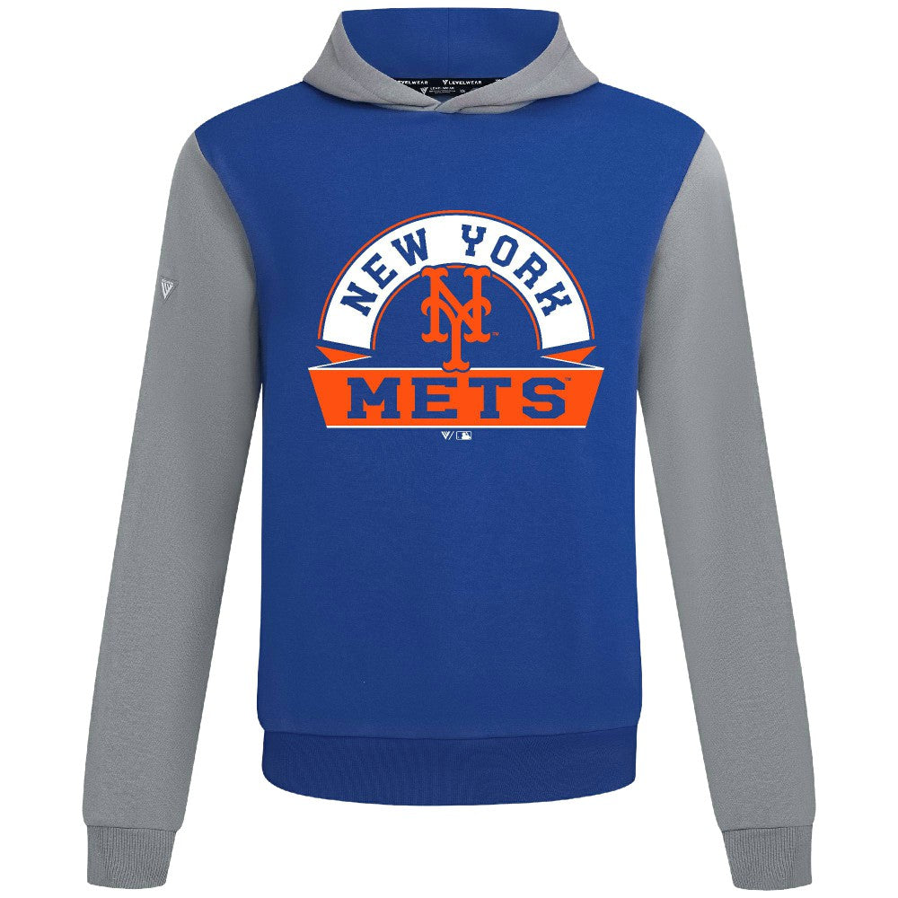 New York Mets Levelwear Throwback Ultimate Banner Arch Hoodie - MLB Hoodies