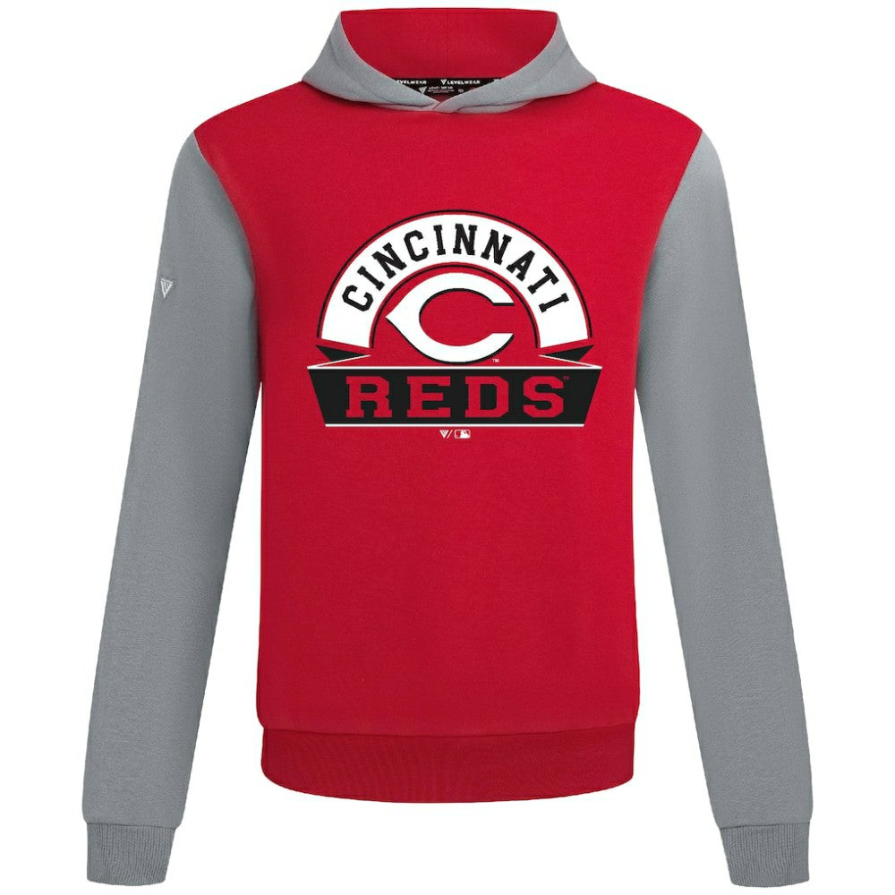 Cincinnati Reds Levelwear Throwback Ultimate Banner Arch Hoodie - MLB Hoodies