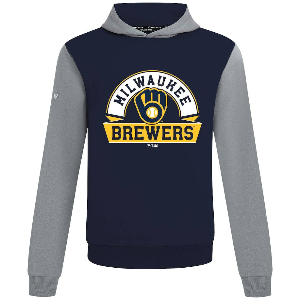 Milwaukee Brewers Levelwear Throwback Ultimate Banner Arch Hoodie - MLB Hoodies