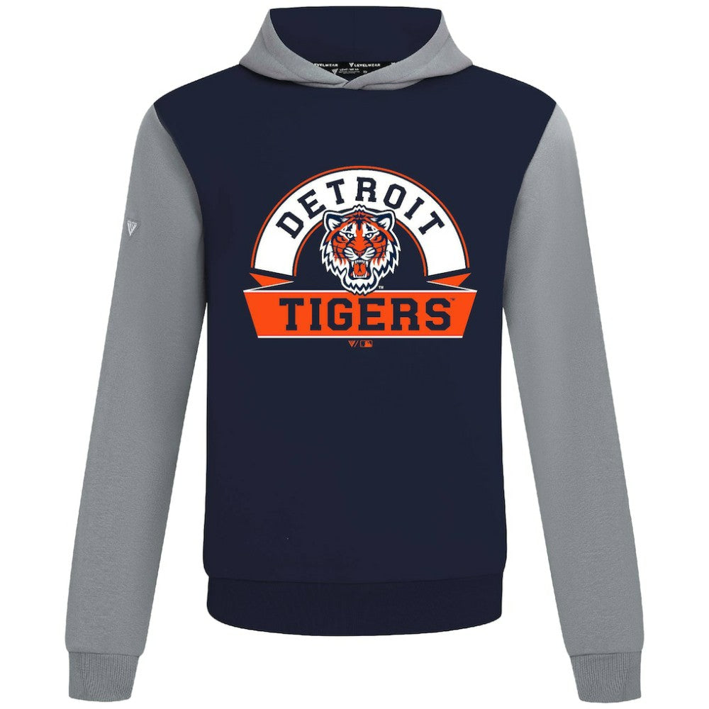 Detroit Tigers Levelwear Throwback Ultimate Banner Arch Hoodie - MLB Hoodies