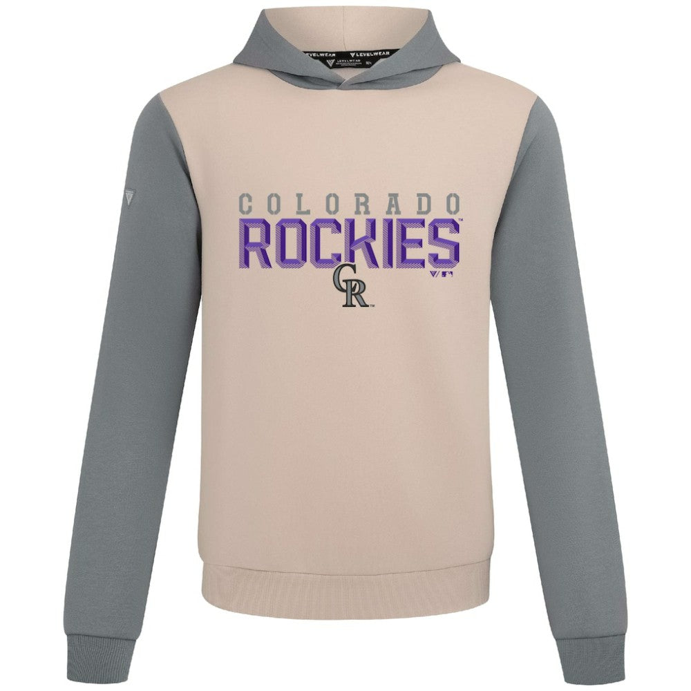 Colorado Rockies Levelwear Throwback Carve Ultimate Hoodie - MLB Hoodies