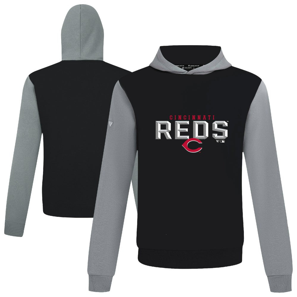 Cincinnati Reds Levelwear Throwback Carve Ultimate Hoodie - MLB Hoodies