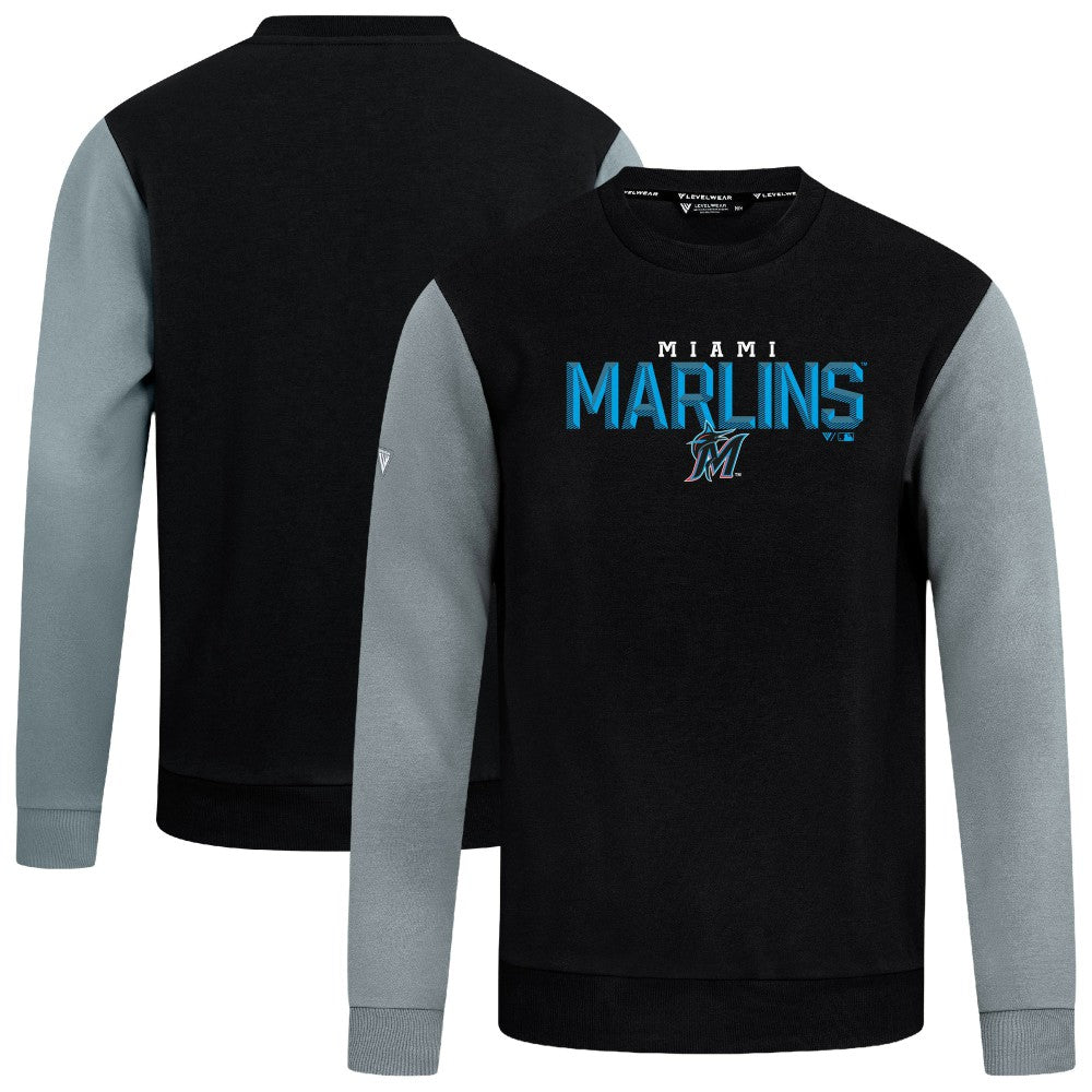 Miami Marlins Levelwear Throwback Ultimate Carve Sweatshirt - MLB Sweatshirts
