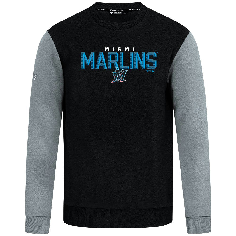 Miami Marlins Levelwear Throwback Ultimate Carve Sweatshirt - MLB Sweatshirts