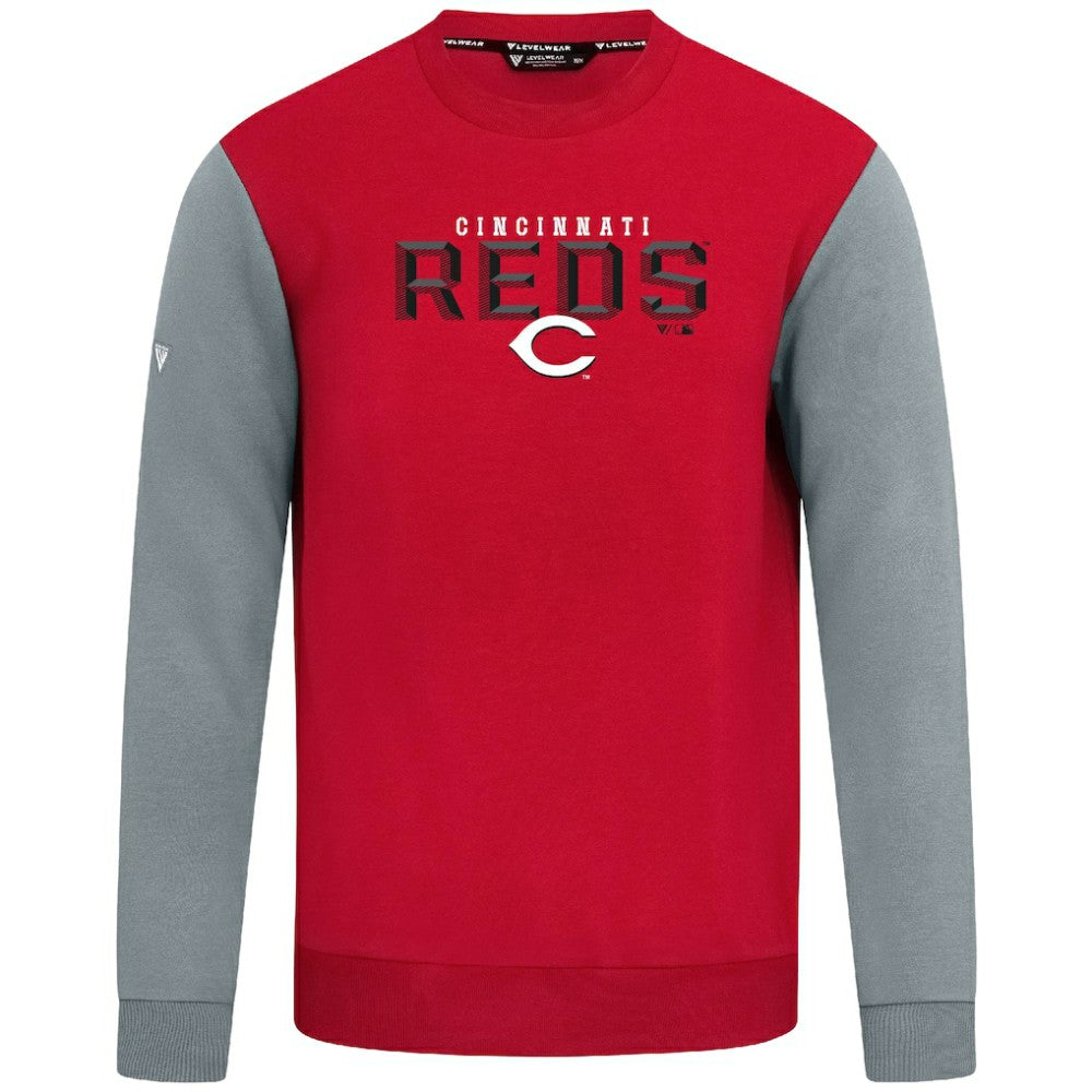 Cincinnati Reds Levelwear Throwback Ultimate Carve Sweatshirt - MLB Sweatshirts
