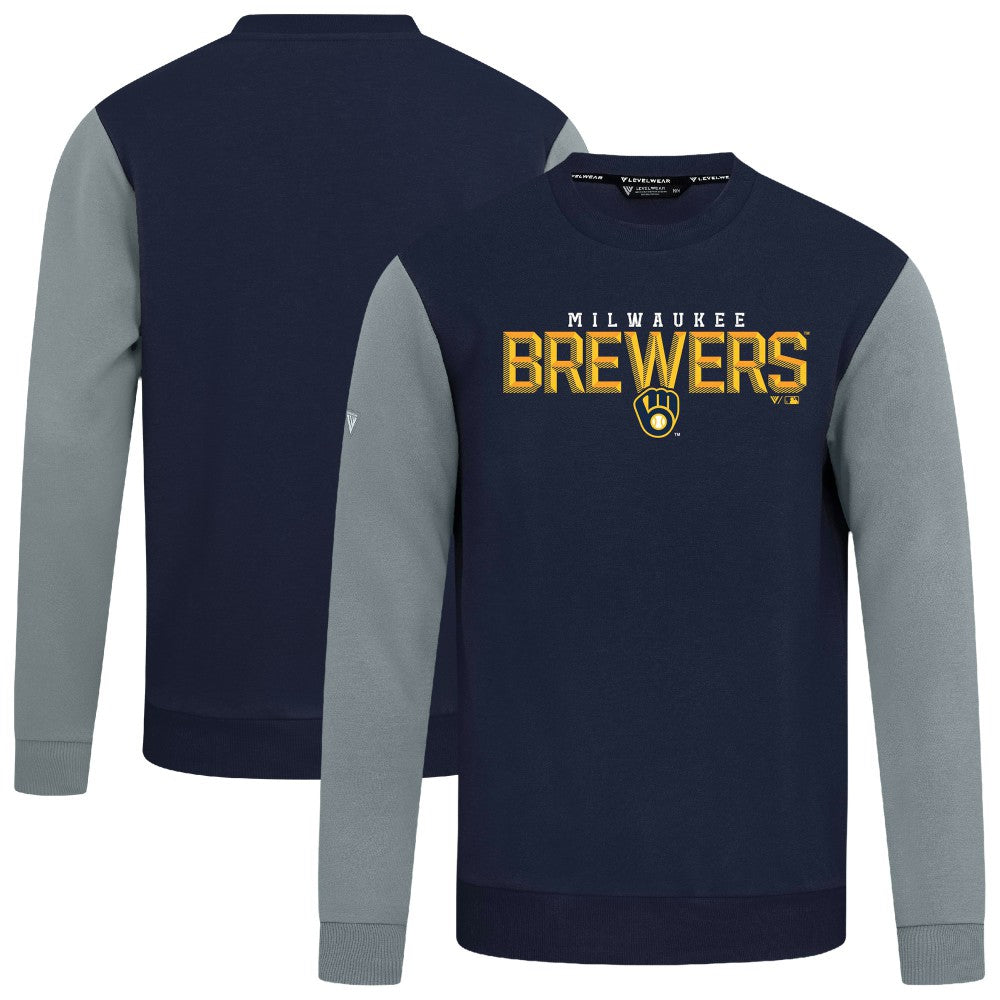 Milwaukee Brewers Levelwear Throwback Ultimate Carve Sweatshirt - MLB Sweatshirts