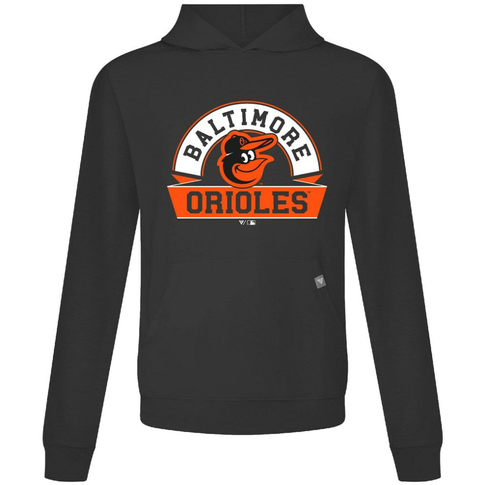 Baltimore Orioles Levelwear Relay Banner Arch Pullover Hoodie - MLB Hoodies