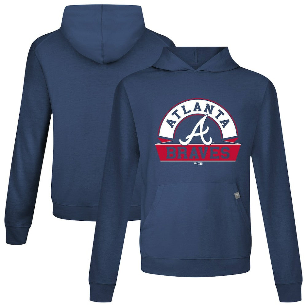 Atlanta Braves Levelwear Relay Banner Arch Pullover Hoodie - MLB Hoodies
