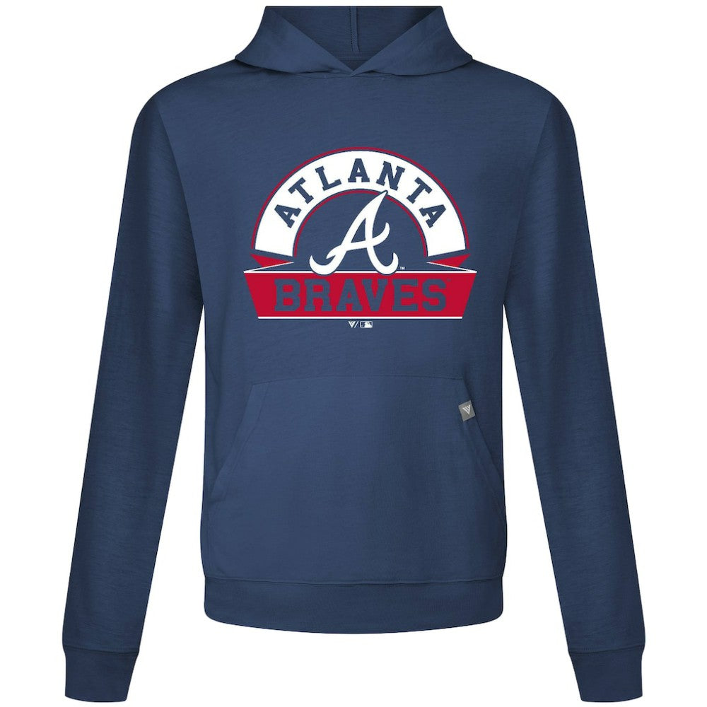 Atlanta Braves Levelwear Relay Banner Arch Pullover Hoodie - MLB Hoodies