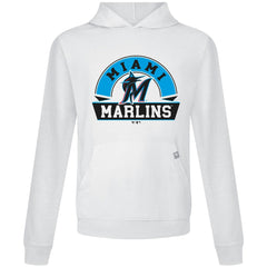 Miami Marlins Levelwear Relay Banner Arch Pullover Hoodie - MLB Hoodies