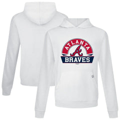 Atlanta Braves Levelwear Relay Banner Arch Pullover Hoodie - MLB Hoodies