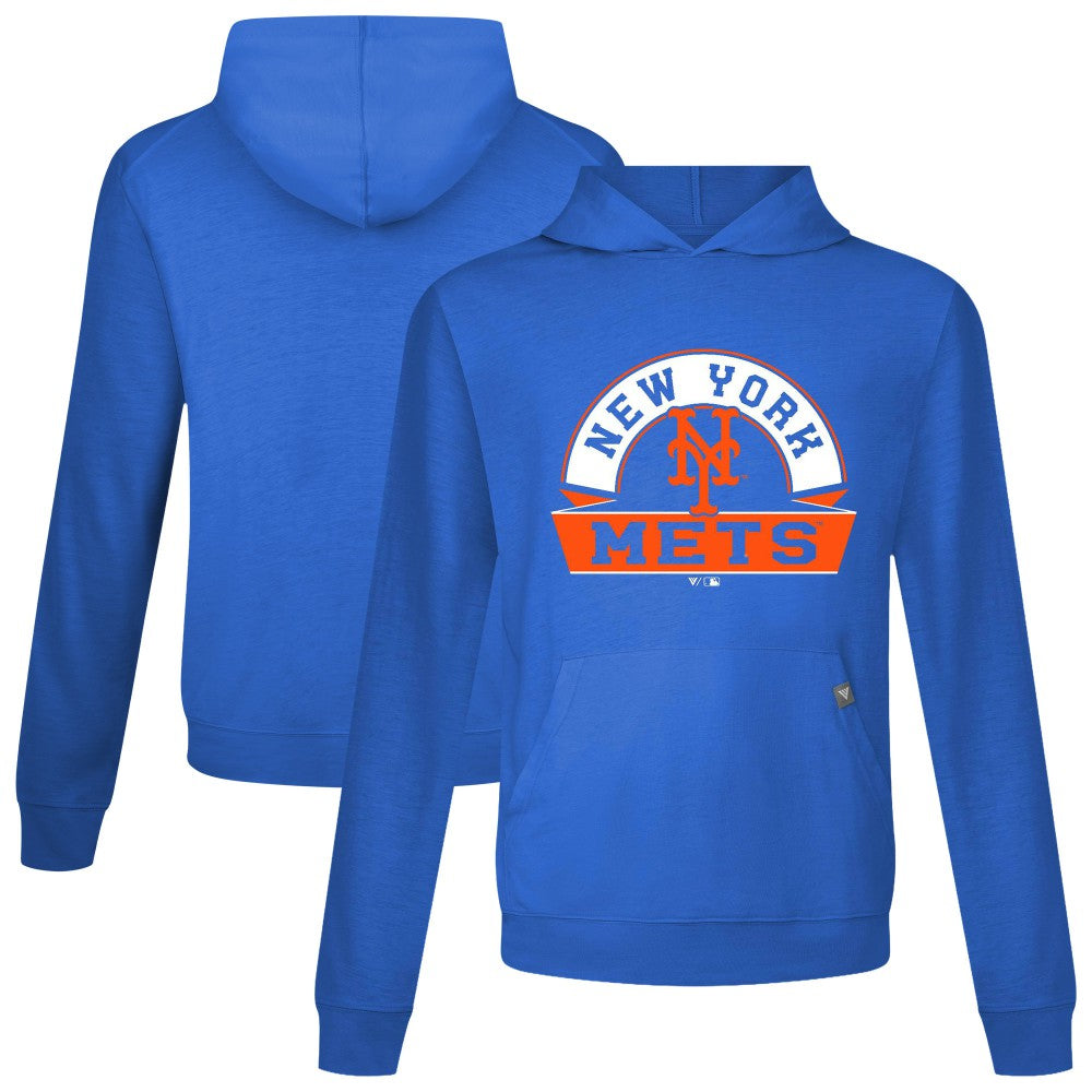 New York Mets Levelwear Relay Banner Arch Pullover Hoodie - MLB Hoodies