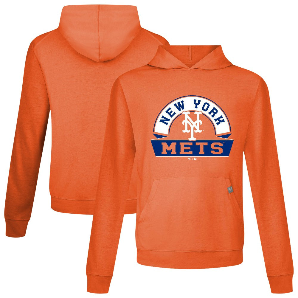 New York Mets Levelwear Relay Banner Arch Pullover Hoodie - MLB Hoodies