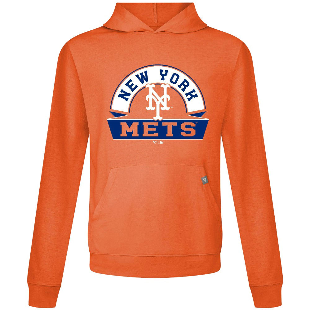New York Mets Levelwear Relay Banner Arch Pullover Hoodie - MLB Hoodies