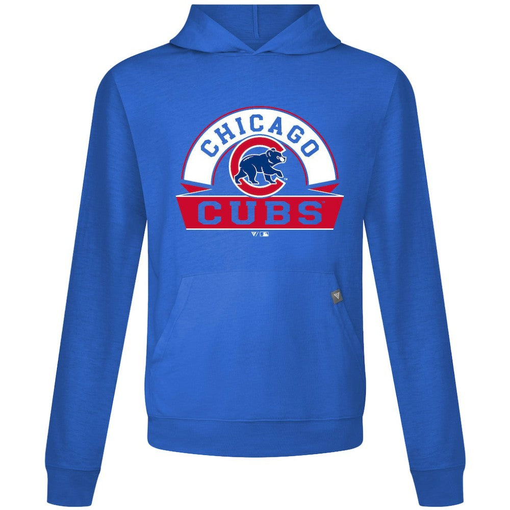 Chicago Cubs Levelwear Relay Banner Arch Pullover Hoodie - MLB Hoodies