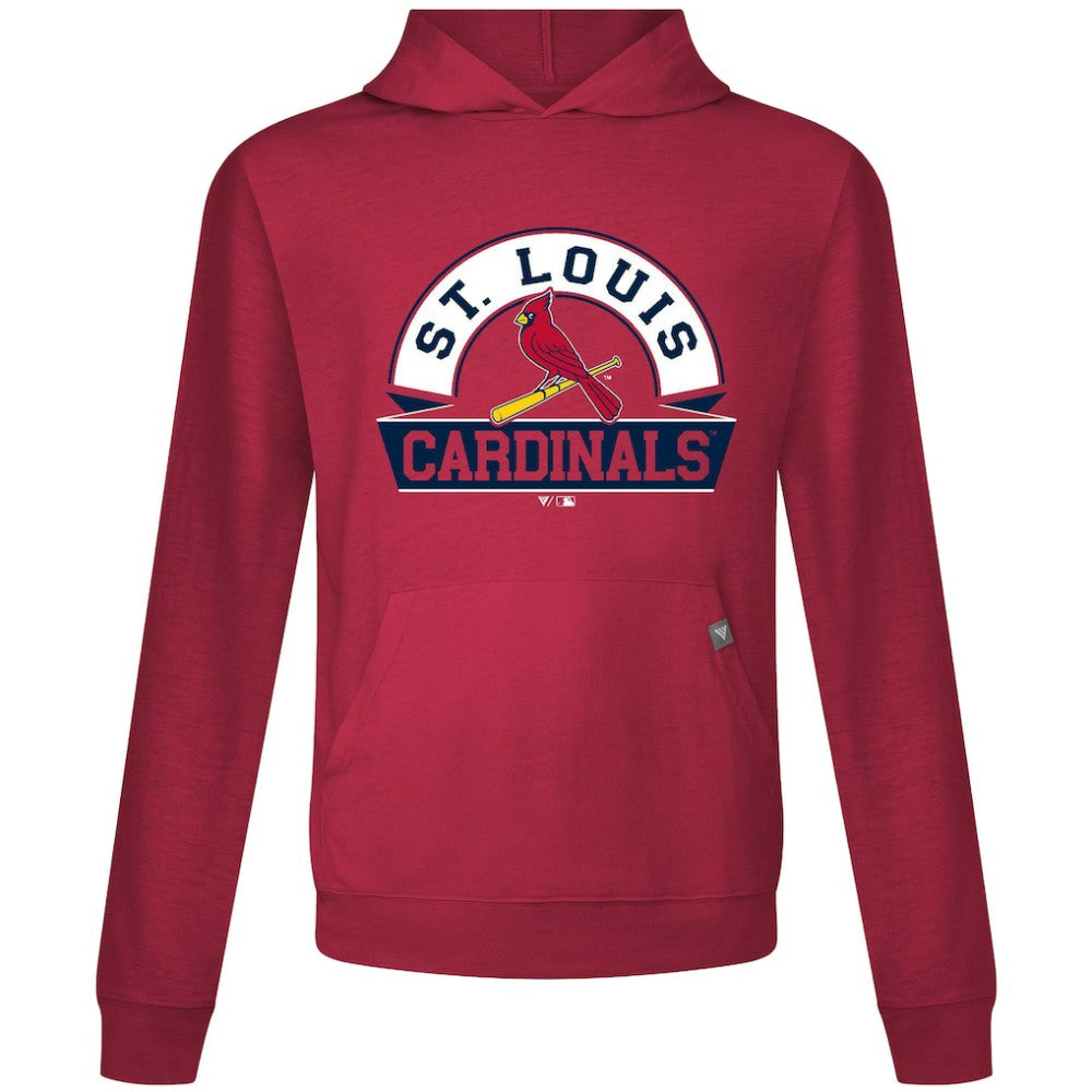 St. Louis Cardinals Levelwear Relay Banner Arch Pullover Hoodie - MLB Hoodies