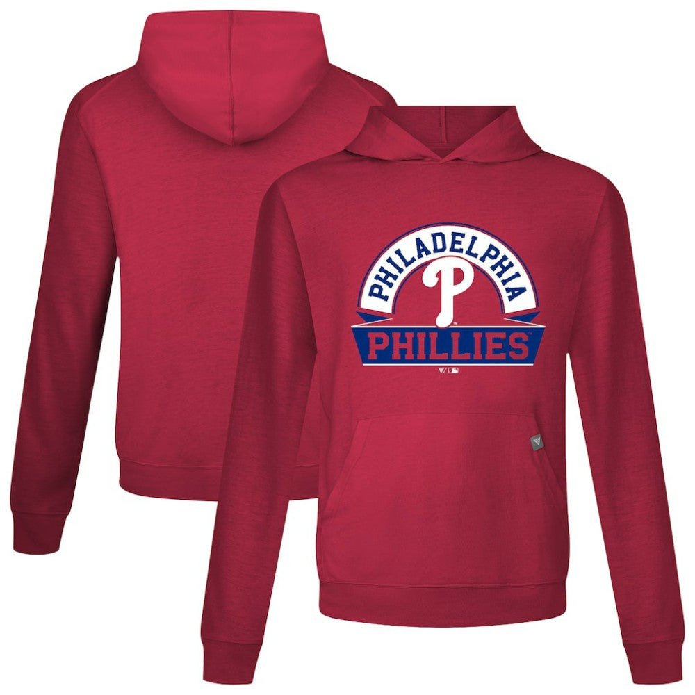 Philadelphia Phillies Levelwear Relay Banner Arch Pullover Hoodie - MLB Hoodies
