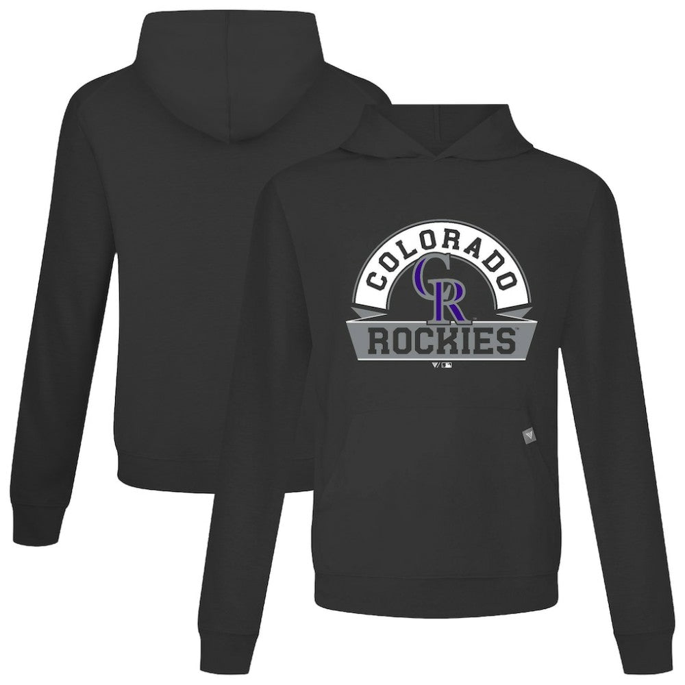 Colorado Rockies Levelwear Relay Banner Arch Pullover Hoodie - MLB Hoodies