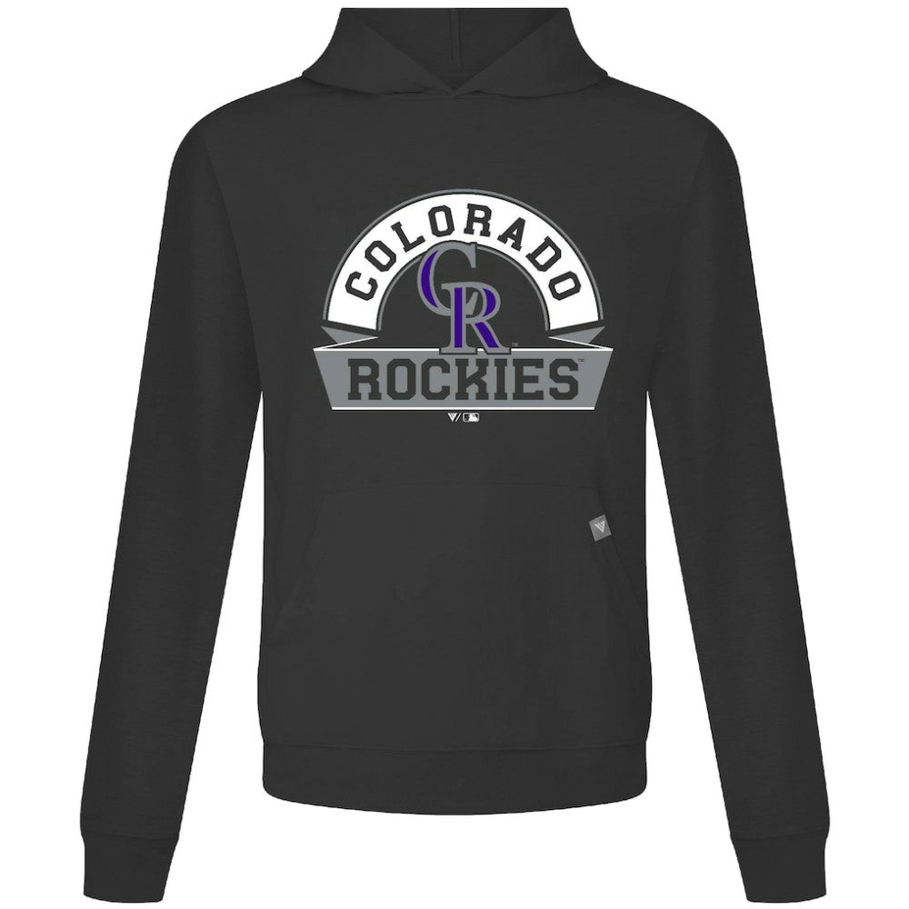 Colorado Rockies Levelwear Relay Banner Arch Pullover Hoodie - MLB Hoodies