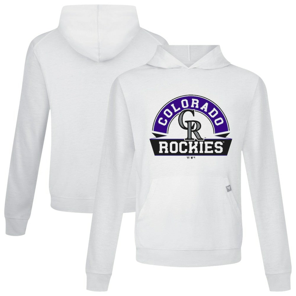 Colorado Rockies Levelwear Relay Banner Arch Pullover Hoodie - MLB Hoodies