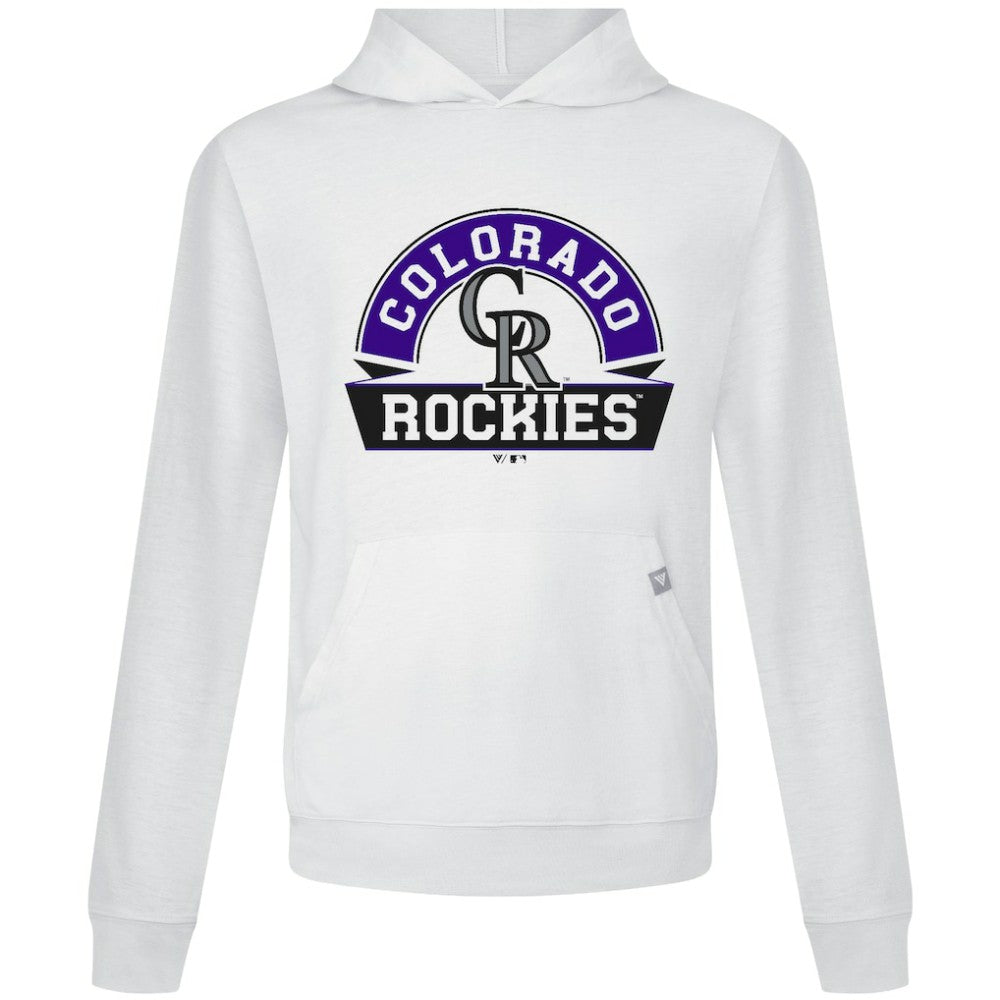 Colorado Rockies Levelwear Relay Banner Arch Pullover Hoodie - MLB Hoodies
