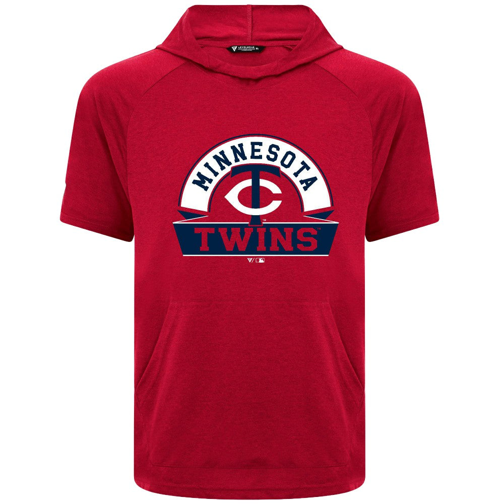 Minnesota Twins Levelwear Phase Banner Arch Hoodie T-Shirt - MLB Hoodies