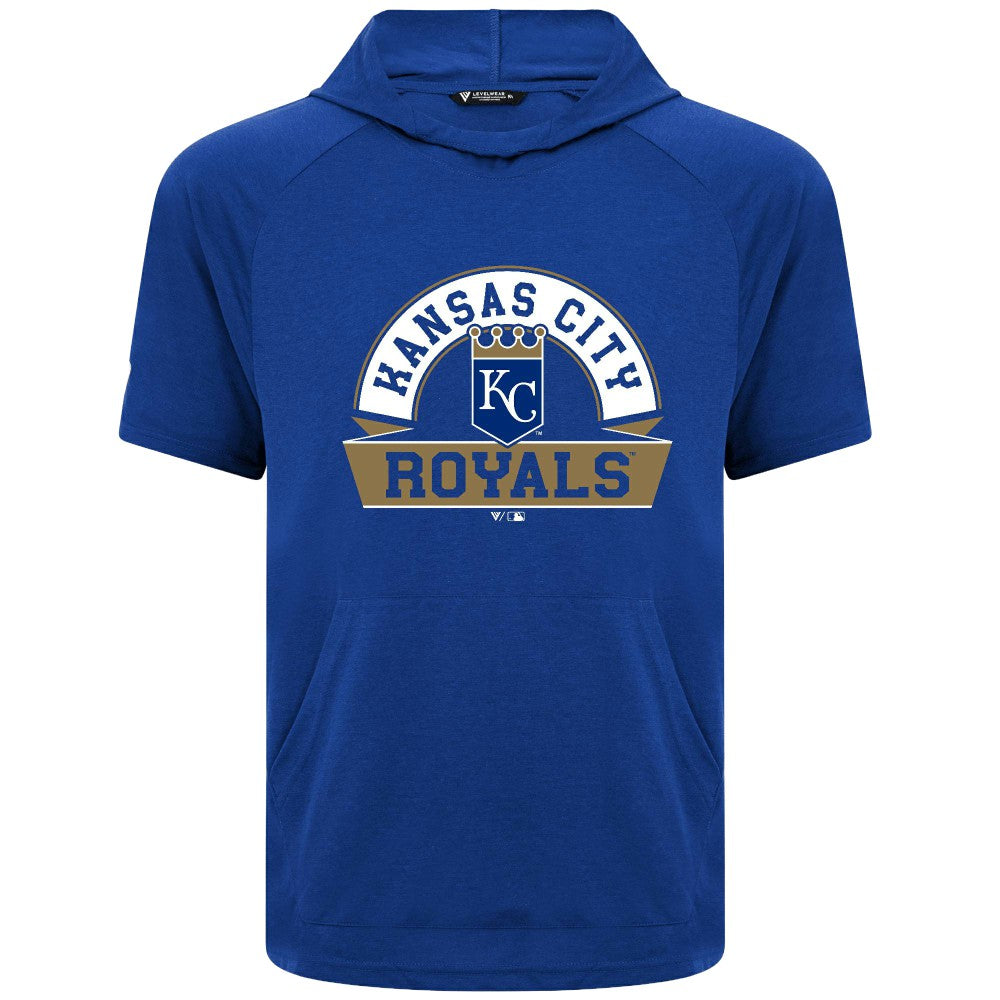 Kansas City Royals Levelwear Phase Banner Arch Hoodie T-Shirt - MLB Hoodies