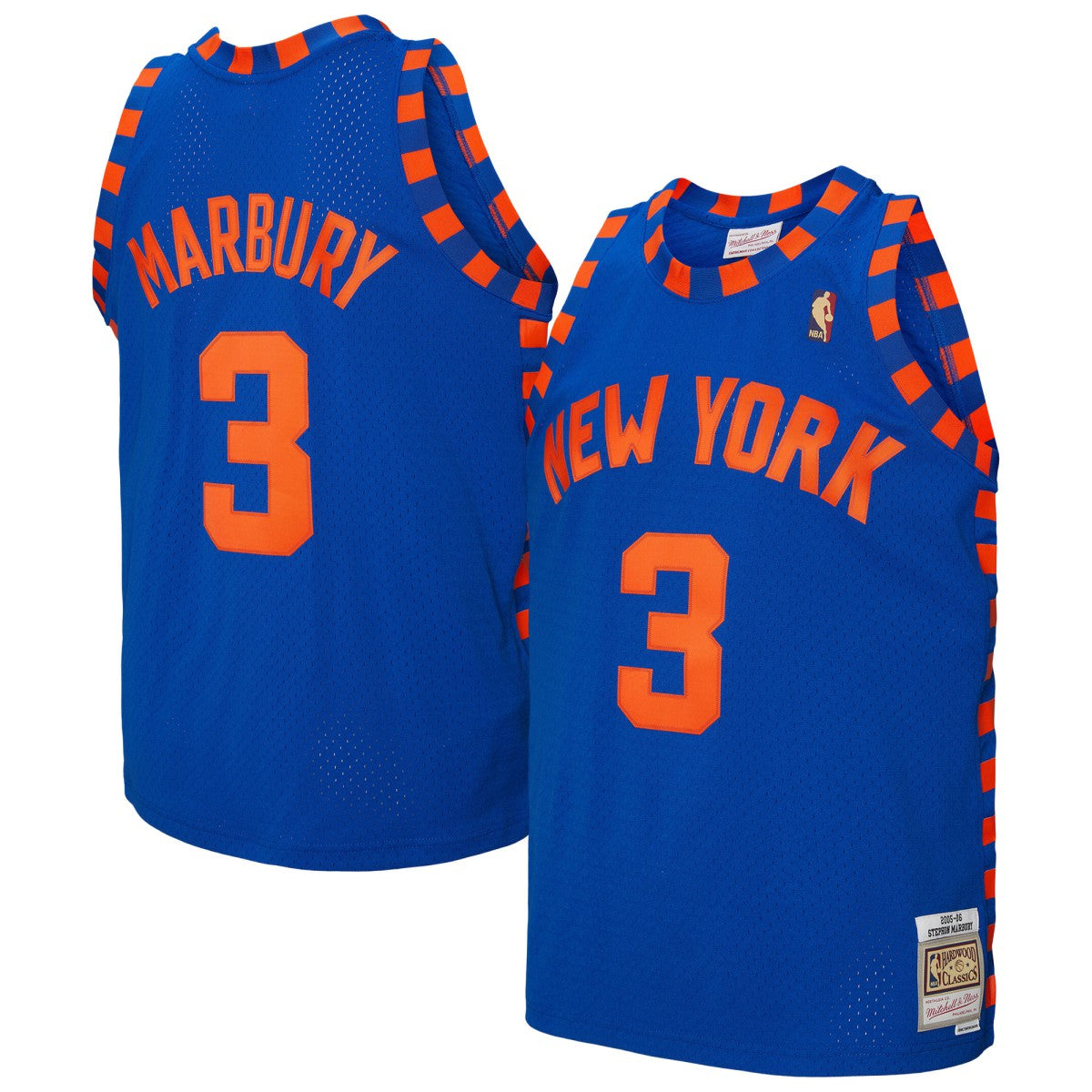 Blue Stephon Marbury New York Knicks 2005/06 Hardwood Classics Swingman Jersey | NBA