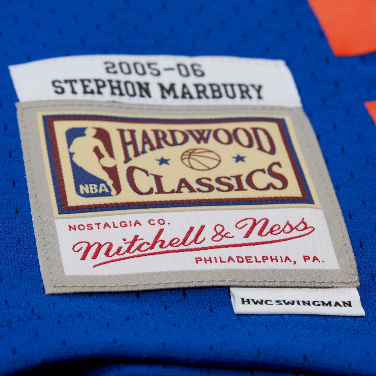 Blue Stephon Marbury New York Knicks 2005/06 Hardwood Classics Swingman Jersey | NBA