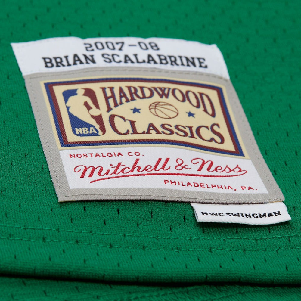 Kelly Green Brian Scalabrine Boston Celtics 2007/08 Hardwood Classics Swingman Jersey | NBA