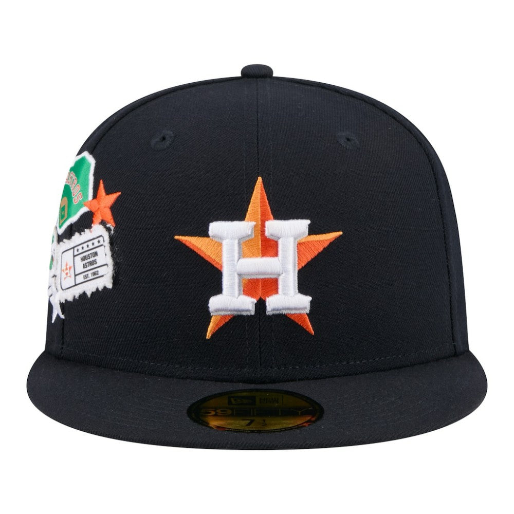 Houston Astros New Era City Patch 59FIFTY Fitted Hat - MLB Hats