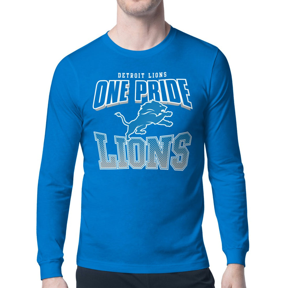 Detroit Lions Starter Comic Style Slogan Long Sleeve T-Shirt | NFL Hot