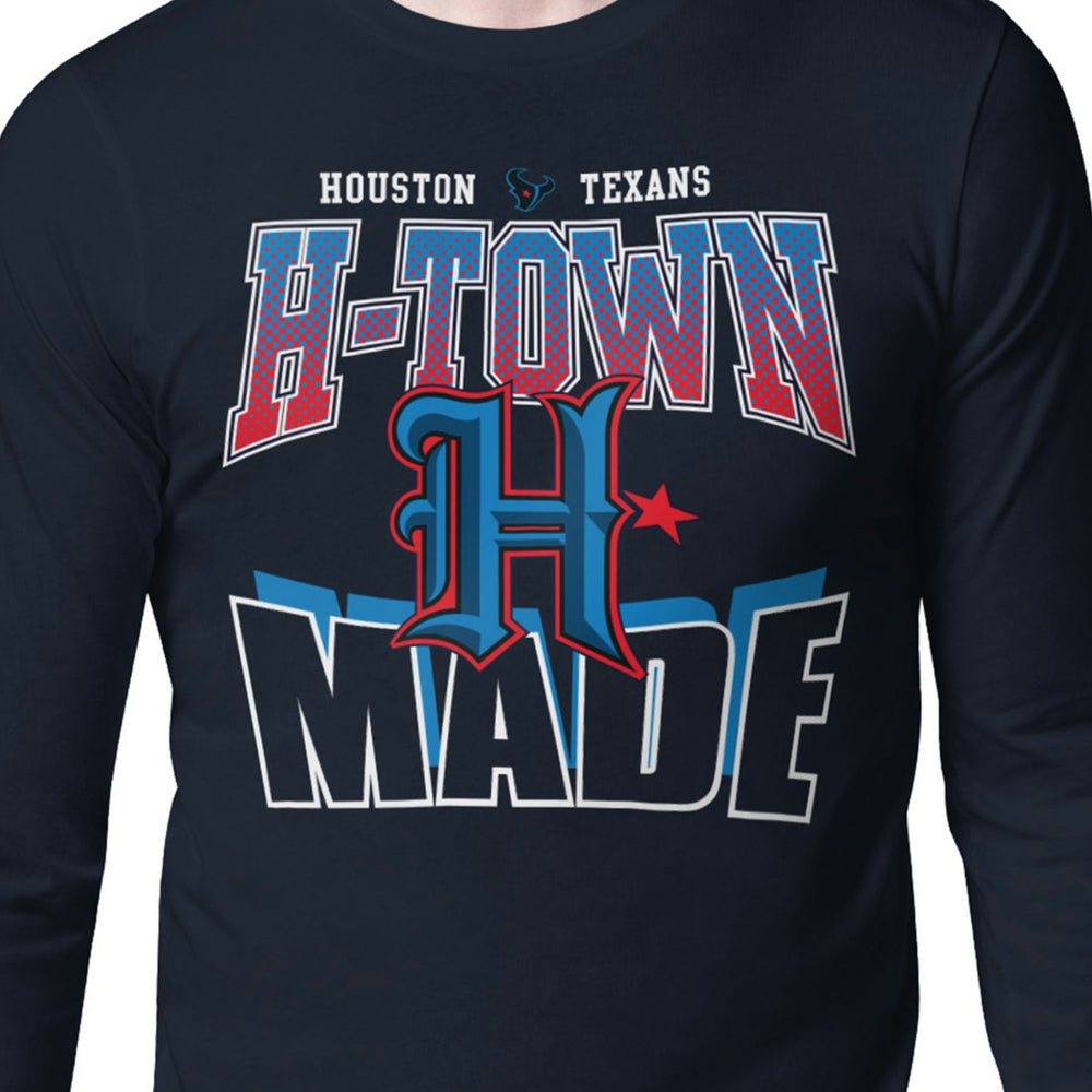 Houston Texans Starter Comic Style Slogan Long Sleeve T-Shirt | NFL Near me