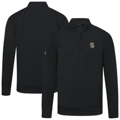Seattle Kraken Levelwear Copper Upright Quarter-Zip Pullover -  NHL Pullover
