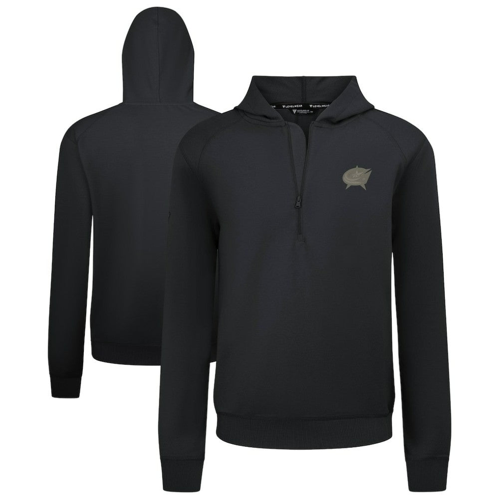 Columbus Blue Jackets Levelwear Technic Quarter-Zip Pullover Hoodie -  NHL Hoodies