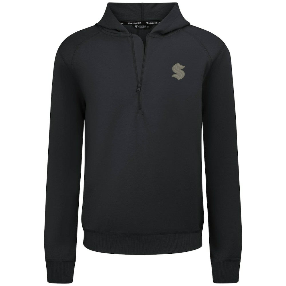 Seattle Kraken Levelwear Technic Quarter-Zip Pullover Hoodie -  NHL Hoodies