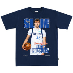Navy Cooper Flagg Dallas Mavericks SLAM Unisex Cover T-Shirt sale | NBA