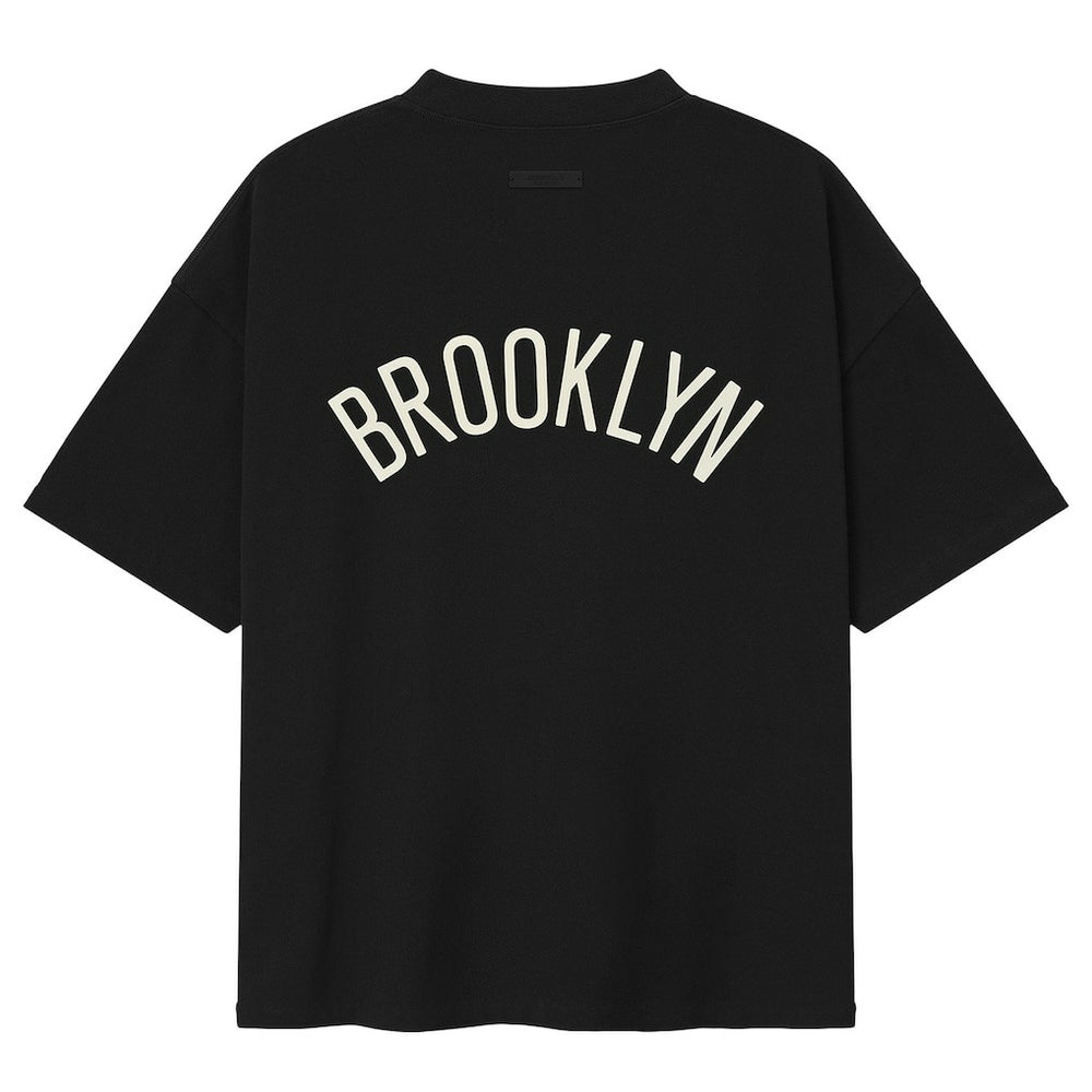 Black Brooklyn Nets Fear of God x NBA Classic Fit T-Shirt | NBA