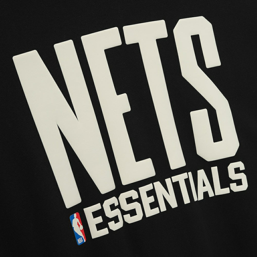 Black/Heather Gray Brooklyn Nets Fear of God x NBA Macao Sport Fit Hoodie | NBA
