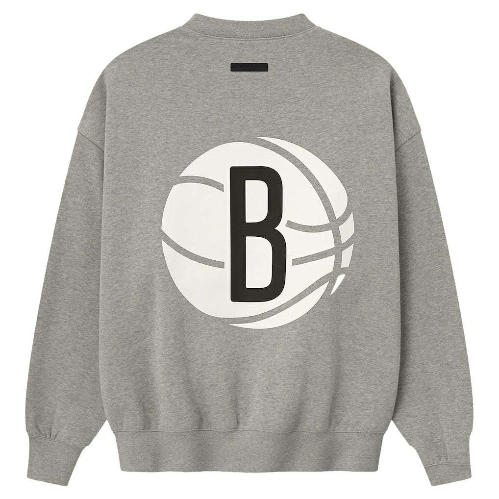Heather Gray Brooklyn Nets Fear of God x NBA Sport Fit T-Shirt | NBA
