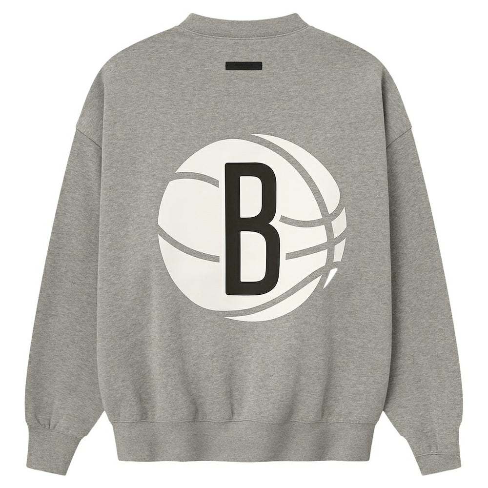Heather Gray Brooklyn Nets Fear of God x NBA Sport Fit T-Shirt | NBA
